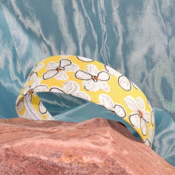 Raelynn Chris Artistic Flowers on Yellow Floral Pattern Headband Gift Packaged - Picture 9 of 9